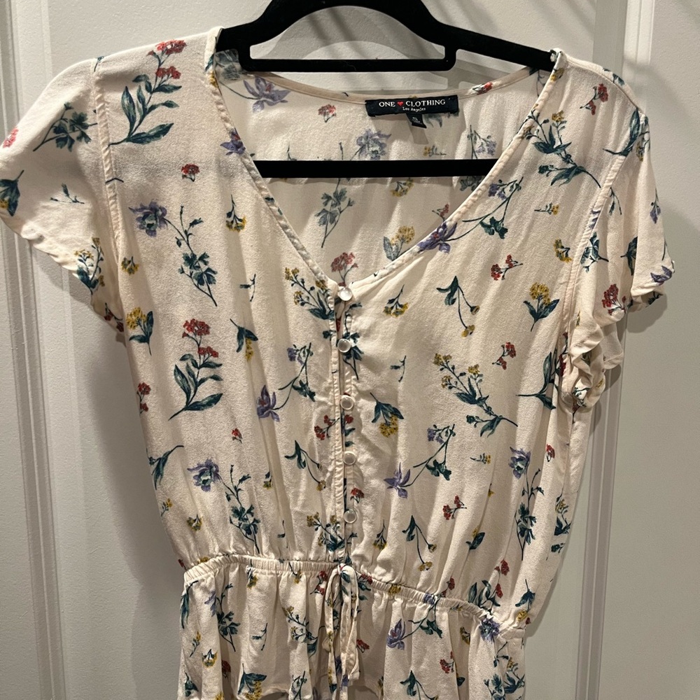 One Clothing Floral V-Neck Top